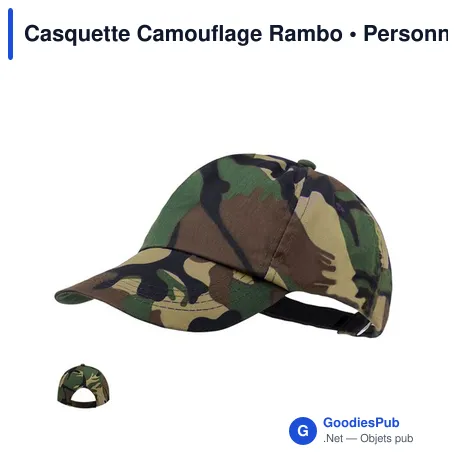Casquette Camouflage Rambo