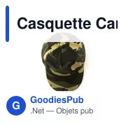 Casquette Camouflage Rambo - Miniature 2