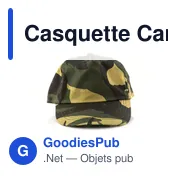 Casquette Camouflage Rambo - Miniature 3
