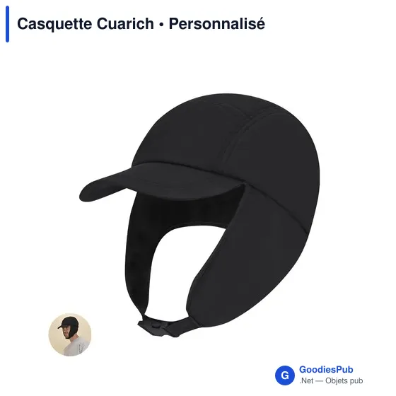Casquette personnalisable Cuarich avec logo - Accessoire textile - Image 1