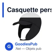 Casquette personnalisable Cuarich avec logo - Accessoire textile - Miniature 3