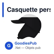 Casquette personnalisable Cuarich avec logo - Accessoire textile - Miniature 5