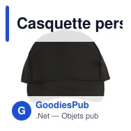 Casquette personnalisable en polyester avec logo - Alarielle - Miniature 1