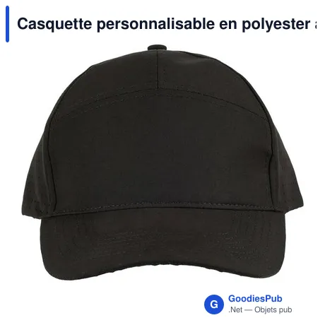 Casquette personnalisable en polyester avec logo - Alarielle