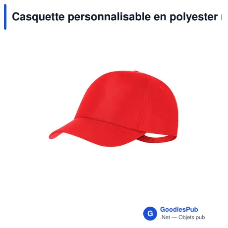 Casquette personnalisable en polyester recyclé avec logo - Dibux