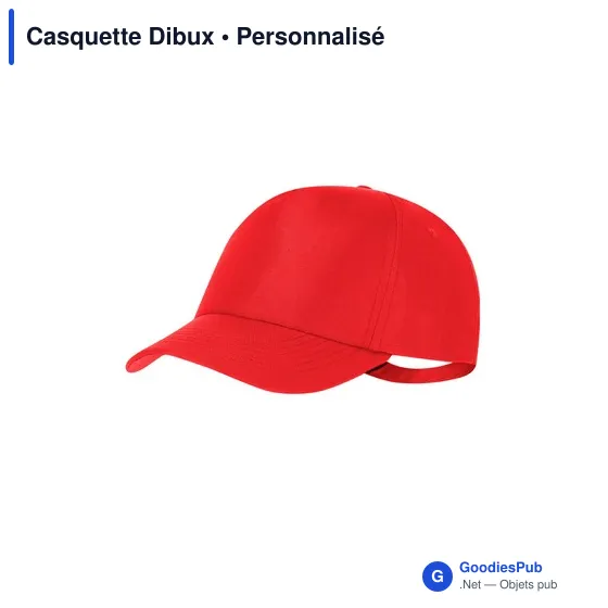 Casquette personnalisable en polyester recyclé avec logo - Dibux - Image 1