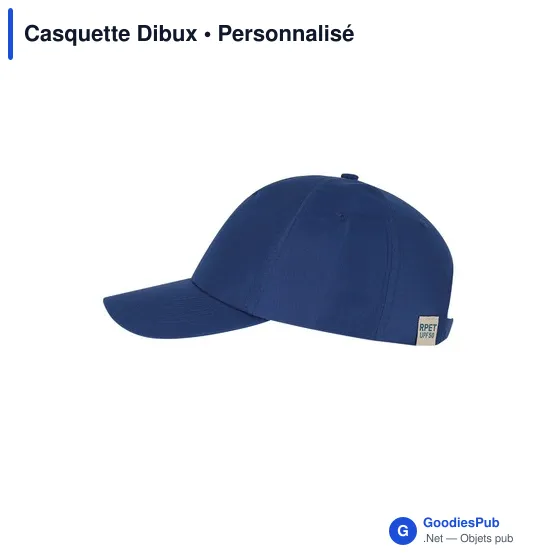 Casquette personnalisable en polyester recyclé avec logo - Dibux - Image 11