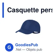Casquette personnalisable en polyester recyclé avec logo - Dibux - Miniature 5