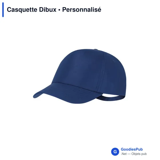 Casquette personnalisable en polyester recyclé avec logo - Dibux - Image 5