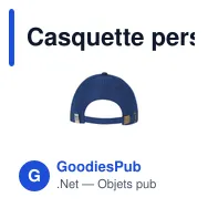 Casquette personnalisable en polyester recyclé avec logo - Dibux - Miniature 8
