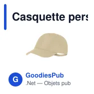 Casquette personnalisable en polyester recyclé avec logo - Dibux - Miniature 9