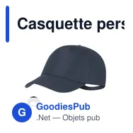 Casquette personnalisable en polyester recyclé avec logo - Dibux - Miniature 10