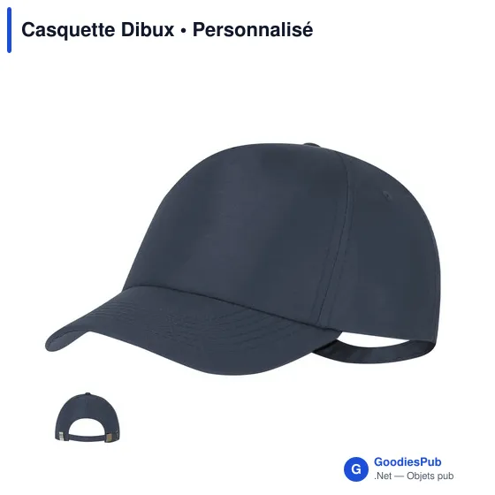 Casquette personnalisable en polyester recyclé avec logo - Dibux - Image 10