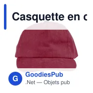 Casquette en coton 240 g/m2 Liora - Miniature 1