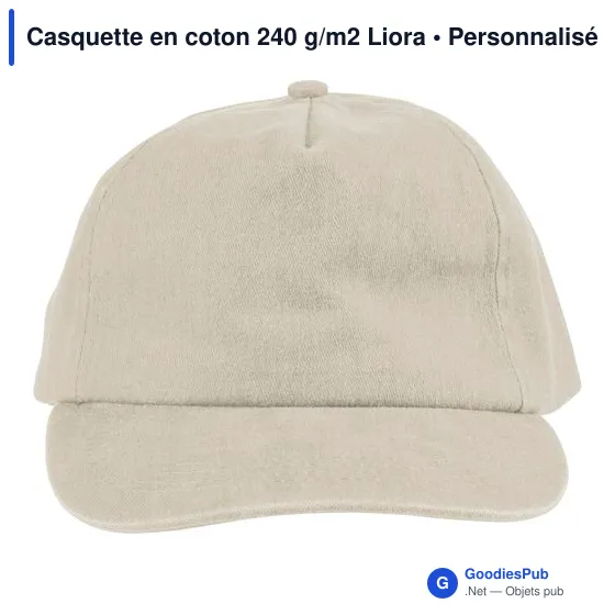 Casquette en coton 240 g/m2 Liora - Image 11