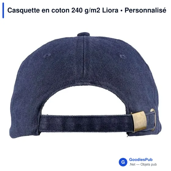 Casquette en coton 240 g/m2 Liora - Image 3