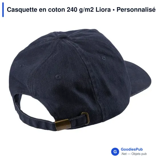Casquette en coton 240 g/m2 Liora - Image 4