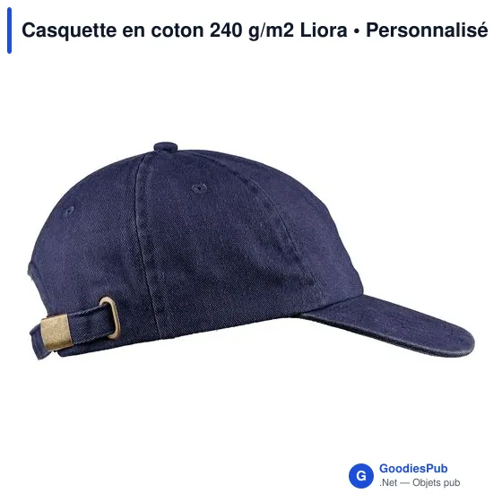 Casquette en coton 240 g/m2 Liora - Image 5