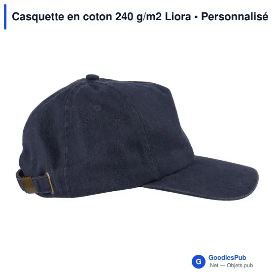 Casquette en coton 240 g/m2 Liora - Image 6