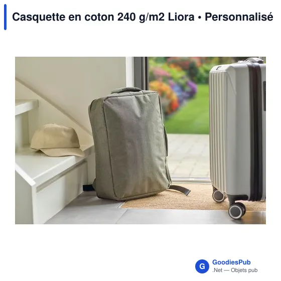 Casquette en coton 240 g/m2 Liora - Image 8