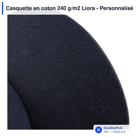 Casquette en coton 240 g/m2 Liora - Image 9