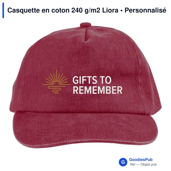 Casquette en coton 240 g/m2 Liora - Image 10