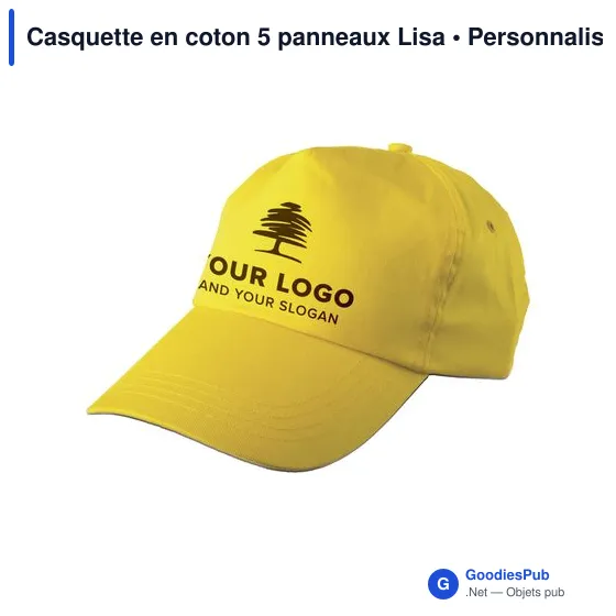 Casquette en coton 5 panneaux Lisa - Image 12