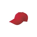 Variante rouge - Casquette en coton 5 panneaux Lisa
