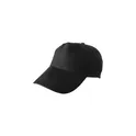 Variante noir - Casquette en coton 5 panneaux Lisa