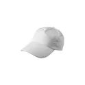 Variante blanc - Casquette en coton 5 panneaux Lisa
