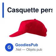 Casquette personnalisable en rPET Suzannah avec logo - Miniature 11