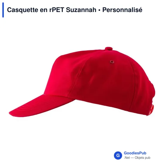 Casquette personnalisable en rPET Suzannah avec logo - Image 11
