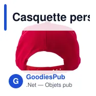 Casquette personnalisable en rPET Suzannah avec logo - Miniature 4