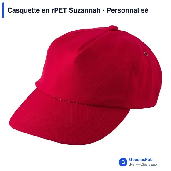 Casquette personnalisable en rPET Suzannah avec logo - Image 6