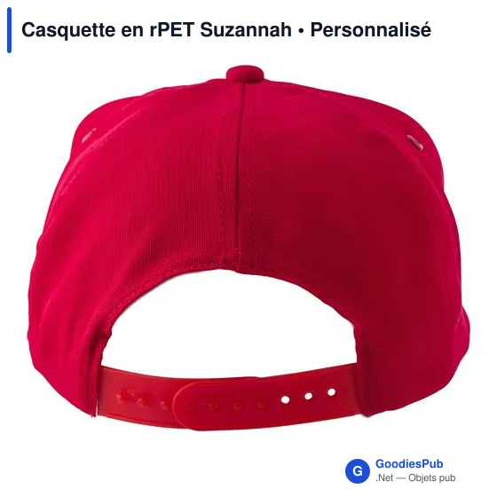Casquette personnalisable en rPET Suzannah avec logo - Image 8