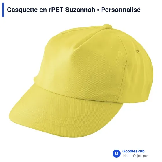Casquette personnalisable en rPET Suzannah avec logo - Image 9