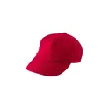 Variante rouge - Casquette personnalisable en rPET Suzannah avec logo