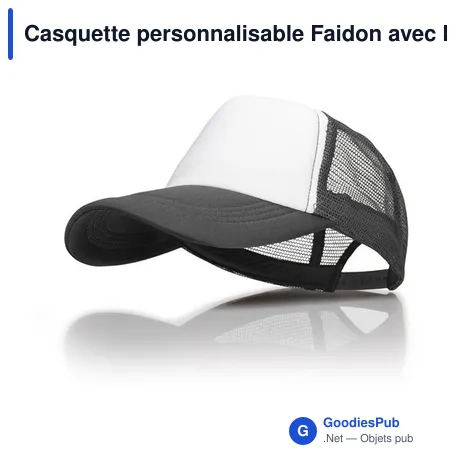 Casquette personnalisable Faidon avec logo - 5 panneaux