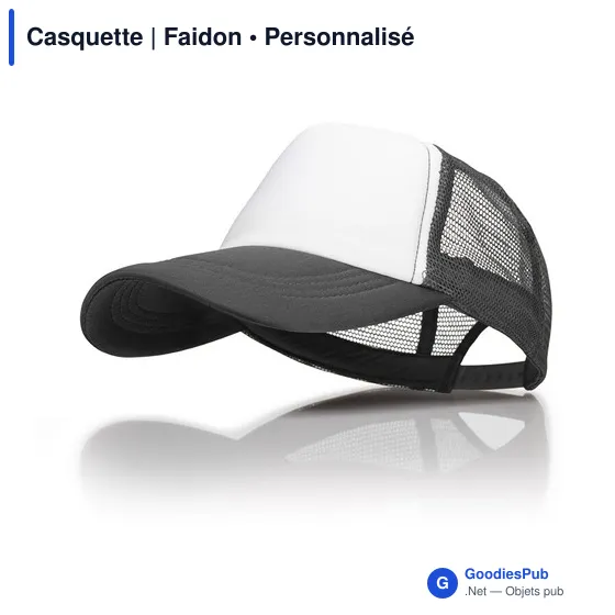 Casquette personnalisable Faidon avec logo - 5 panneaux - Image 1