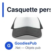 Casquette personnalisable Faidon avec logo - 5 panneaux - Miniature 2