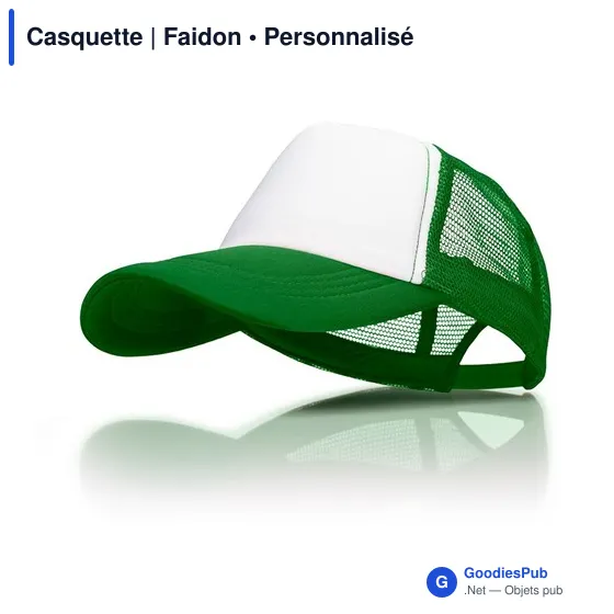 Casquette personnalisable Faidon avec logo - 5 panneaux - Image 11