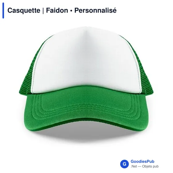 Casquette personnalisable Faidon avec logo - 5 panneaux - Image 12