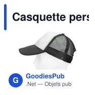 Casquette personnalisable Faidon avec logo - 5 panneaux - Miniature 5