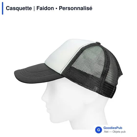 Casquette personnalisable Faidon avec logo - 5 panneaux - Image 5