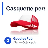 Casquette personnalisable Faidon avec logo - 5 panneaux - Miniature 6