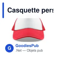 Casquette personnalisable Faidon avec logo - 5 panneaux - Miniature 7