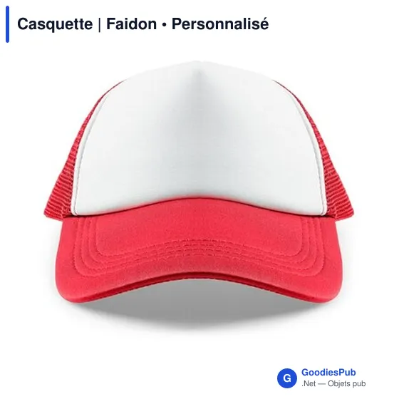 Casquette personnalisable Faidon avec logo - 5 panneaux - Image 7