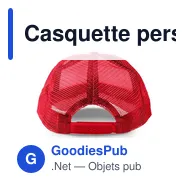 Casquette personnalisable Faidon avec logo - 5 panneaux - Miniature 9