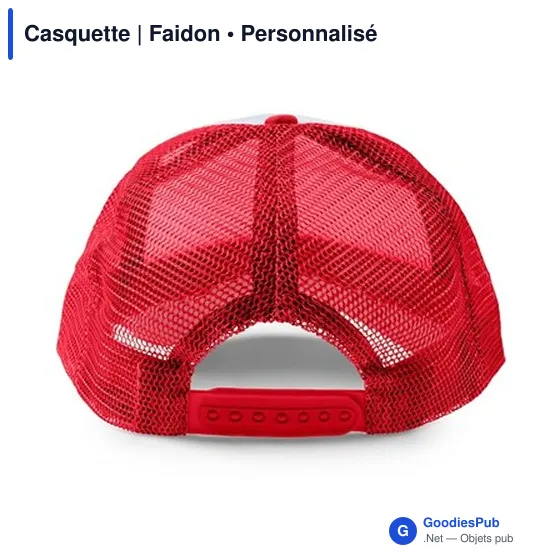 Casquette personnalisable Faidon avec logo - 5 panneaux - Image 9