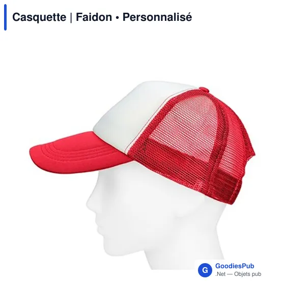 Casquette personnalisable Faidon avec logo - 5 panneaux - Image 10